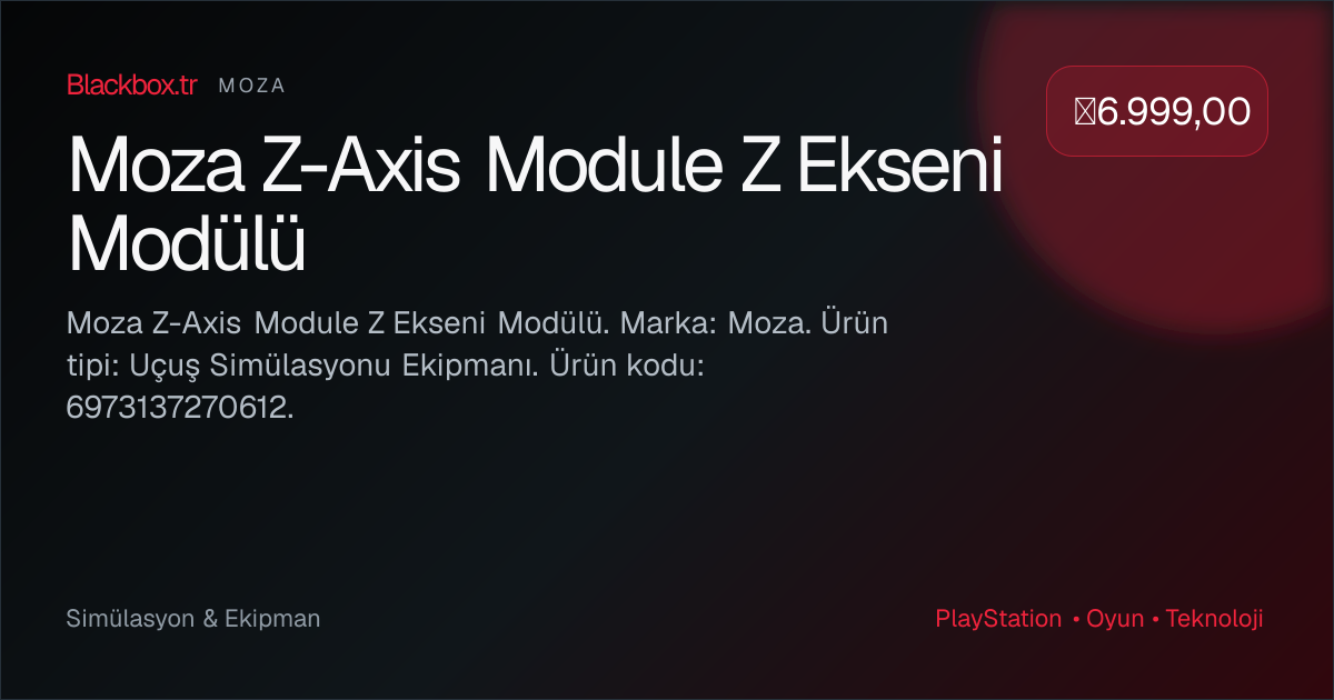 Moza Z-Axis Module Z Ekseni Modülü | Moza | Blackbox.tr