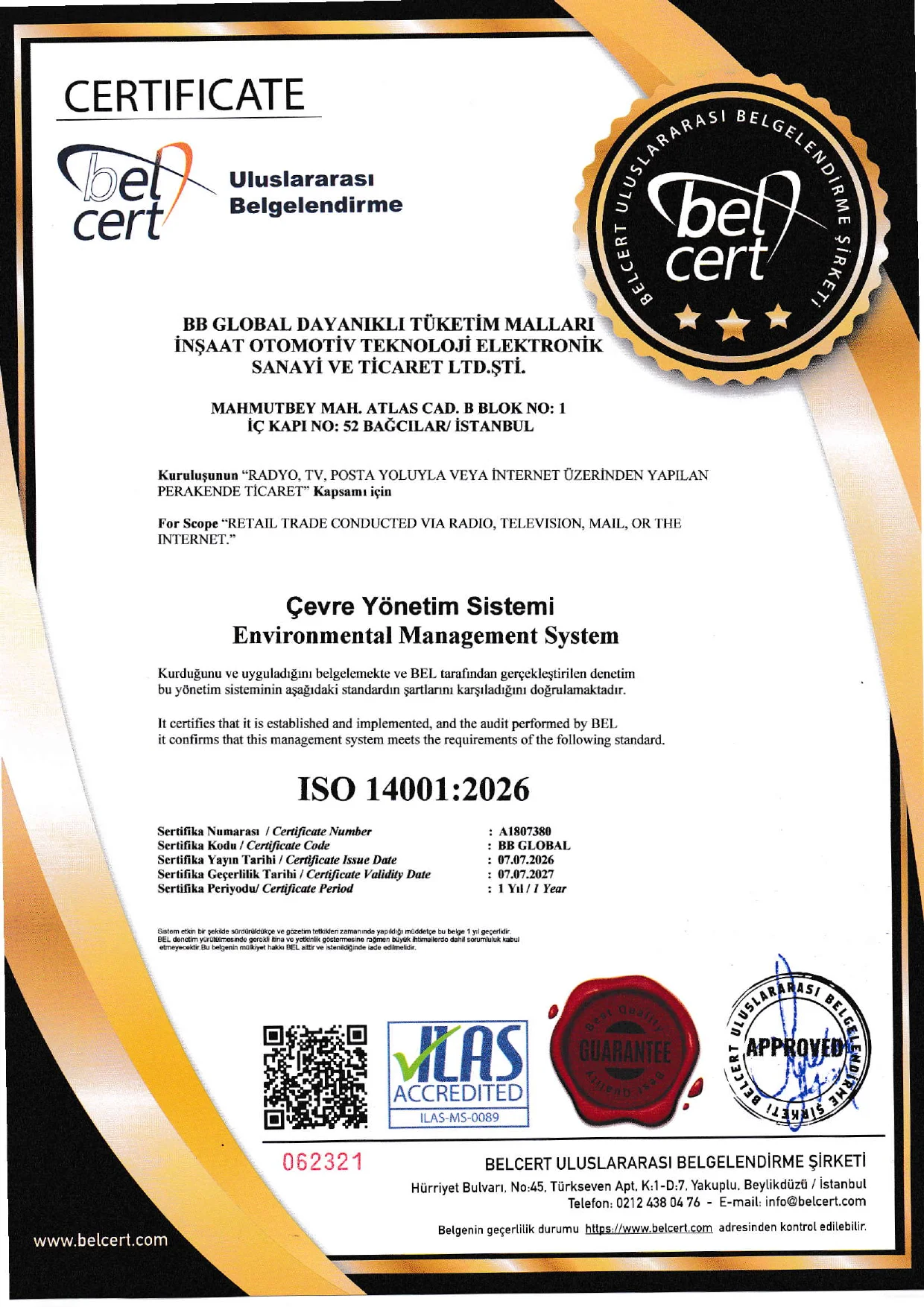 Blackbox.tr Sertifikası 0002