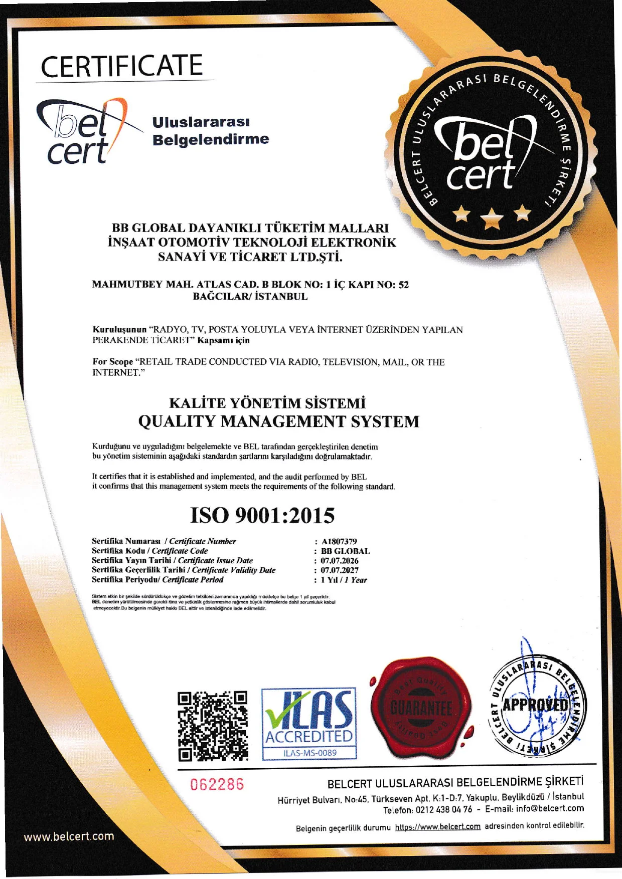 Blackbox.tr Sertifikası 0004