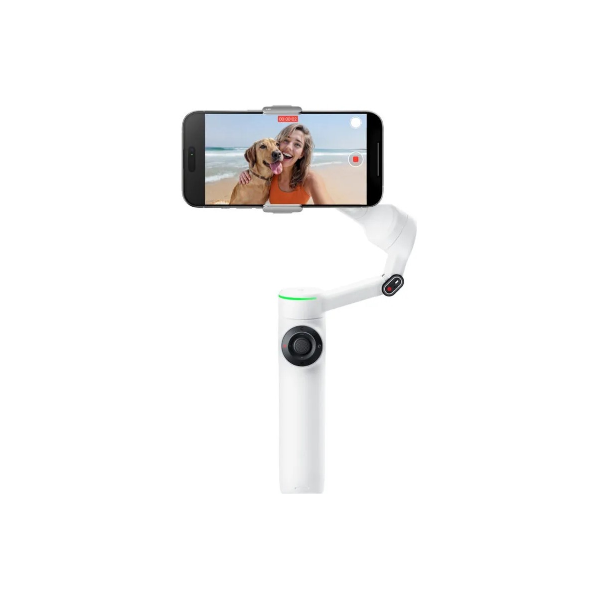 Flow 2 Pro AI Tracker Bundle Beyaz Renk ile Akıllı Takip ve Stabilizasyon 3