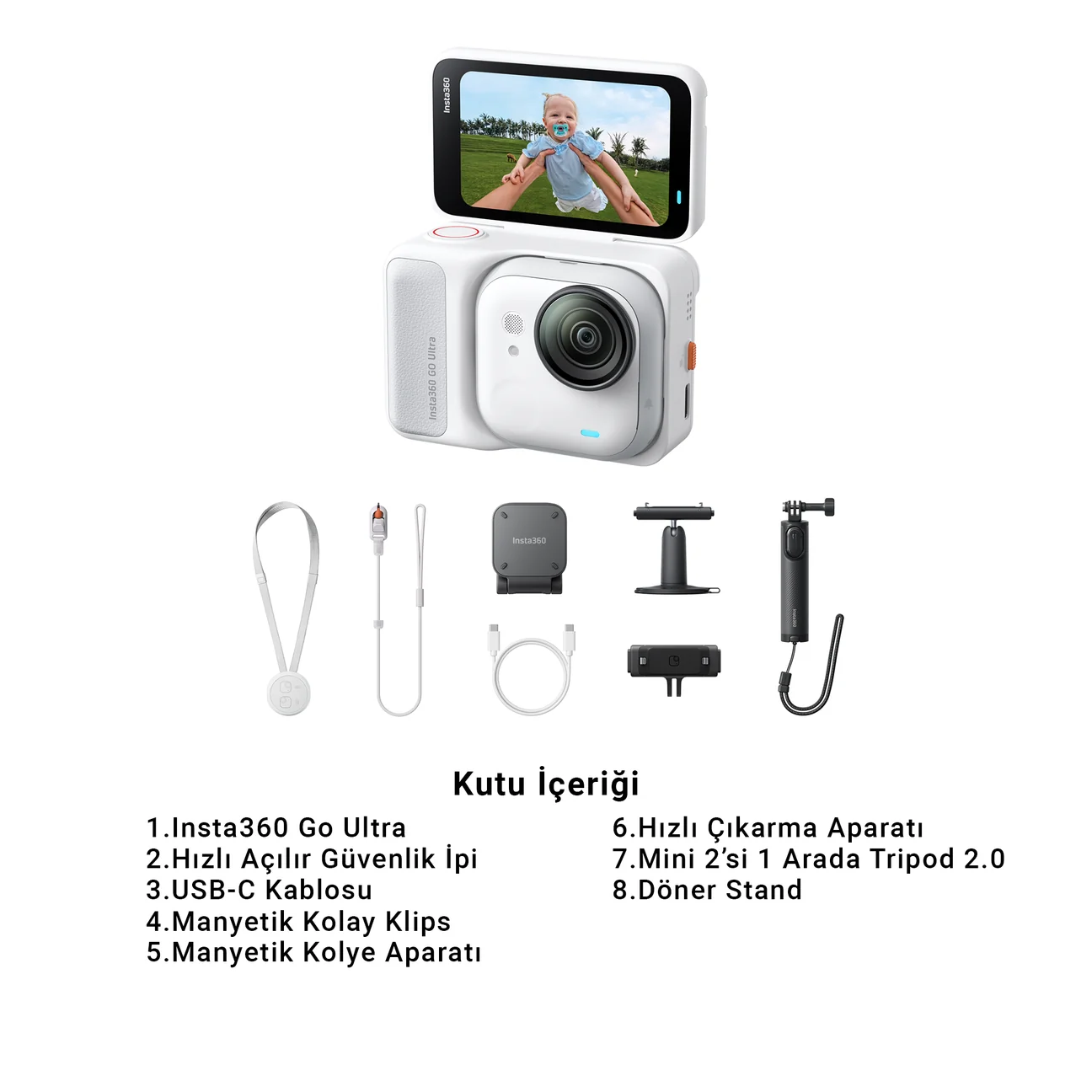 Insta360 GO Ultra Creator Bundle (Arctic White) 2