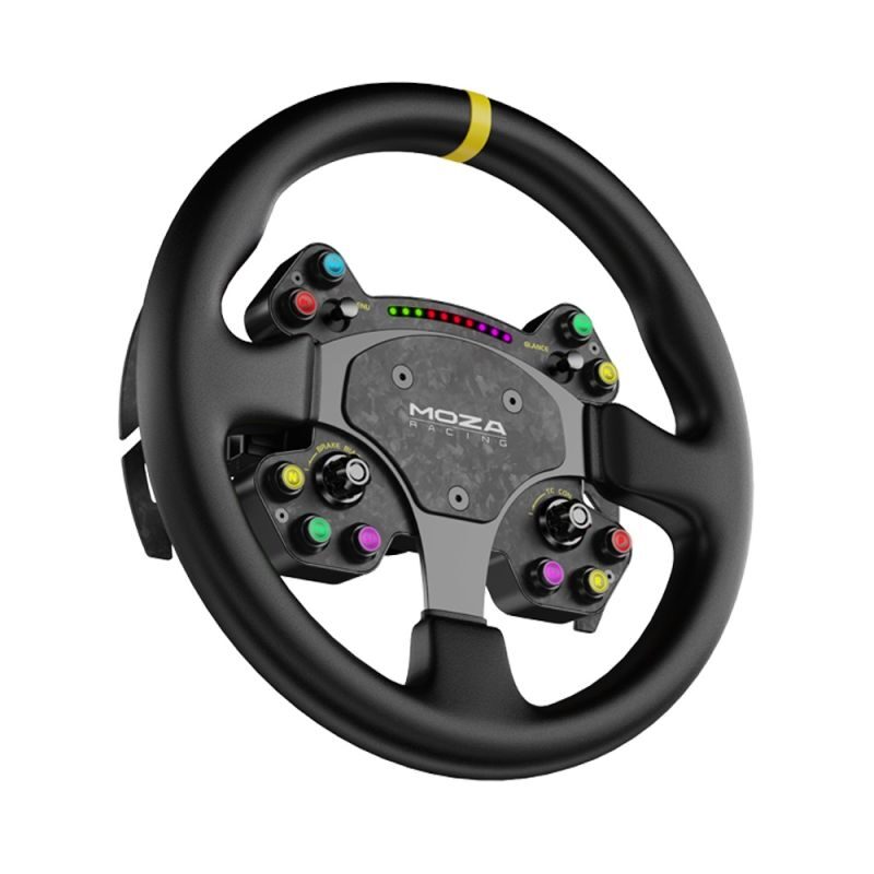 Moza Racing RS V2 Steering Wheel Yuvarlak Deri Versiyon Direksiyon Simiti 2