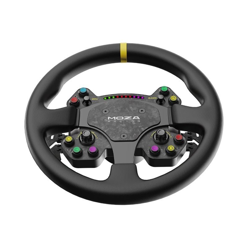 Moza Racing RS V2 Steering Wheel Yuvarlak Deri Versiyon Direksiyon Simiti 3