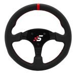 Simagic P-330R 33cm Deri Yuvarlak Yarış Direksiyonu Simiti (Boş Hub yok) 2