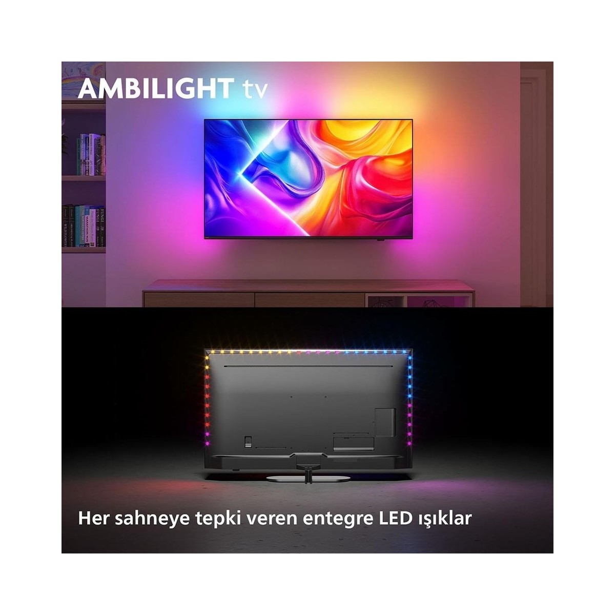 The One 55PUS9000 55" 140 Ekran Uydu Alıcılı 4K Ultra HD Smart Ambilight QLED TV 2