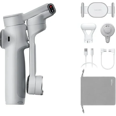 INSTA360 Flow 2 Pro Creator Bundle Gimbal - Stone Gray Alüminyum Malzeme ile Taşınabilir