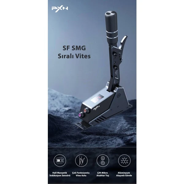 Pxn Sf Smg Sıralı Vites (Sequential Shifter) - Hall Manyetik Sensörlü Tam Metal Yarış Vitesi
