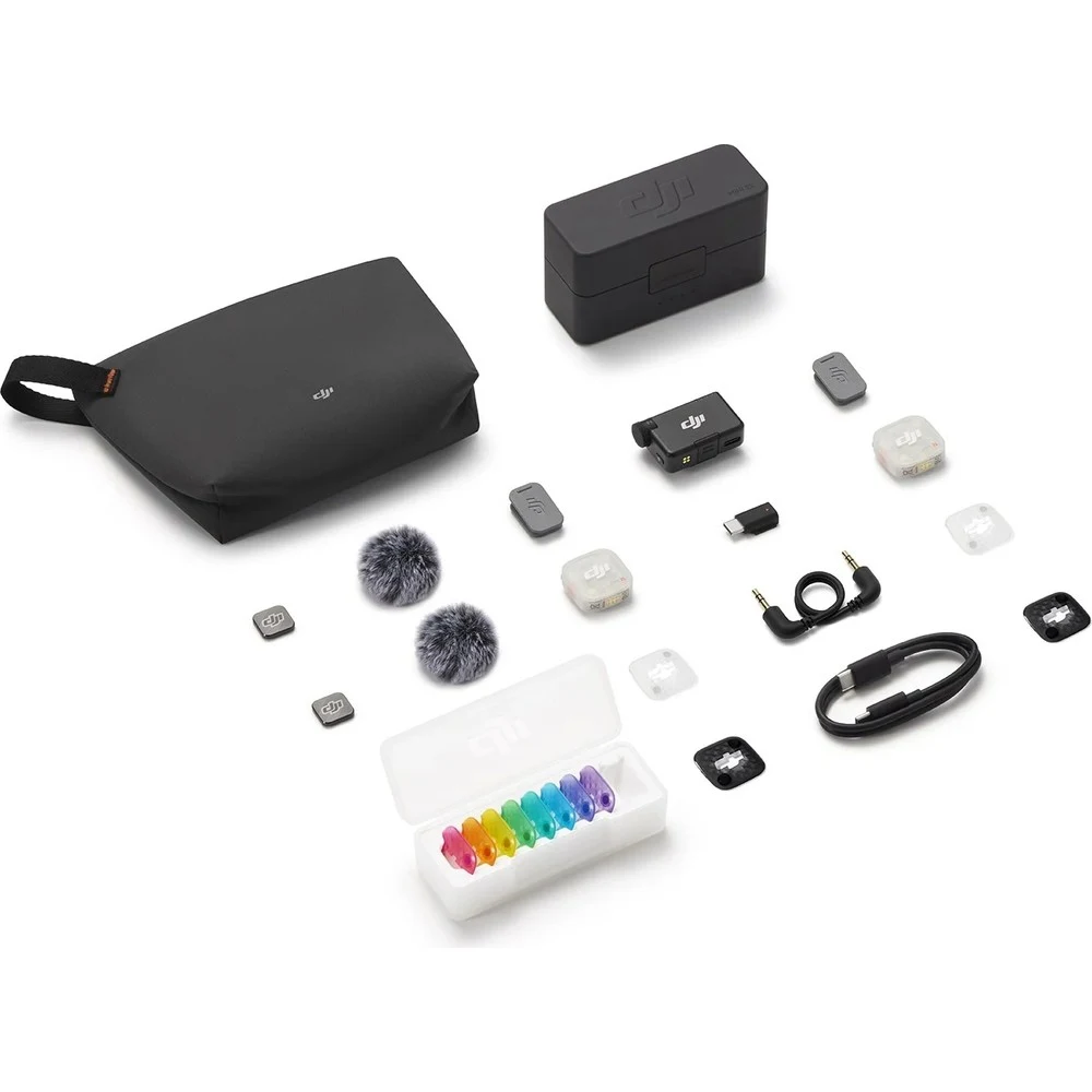 DJI Mic Mini 2S (2TX + 1RX + Şarj Kutusu) | DJI Türkiye Karacasulu Garantili |