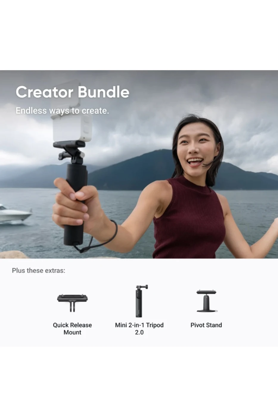 Insta360 GO Ultra Creator Bundle (Beyaz) 2