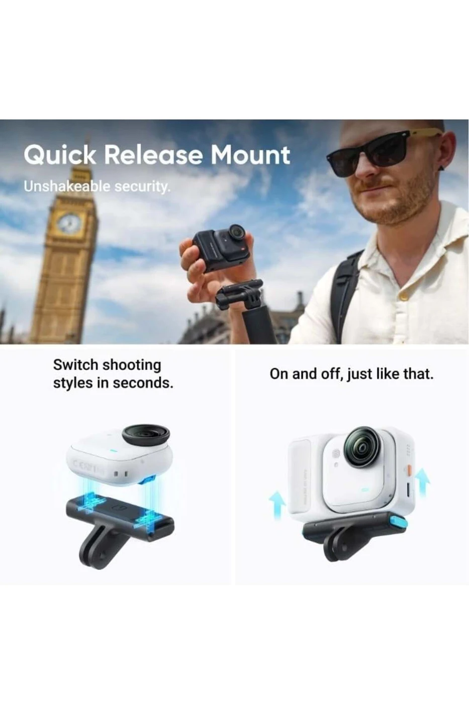 Insta360 GO Ultra Creator Bundle (Siyah) 4