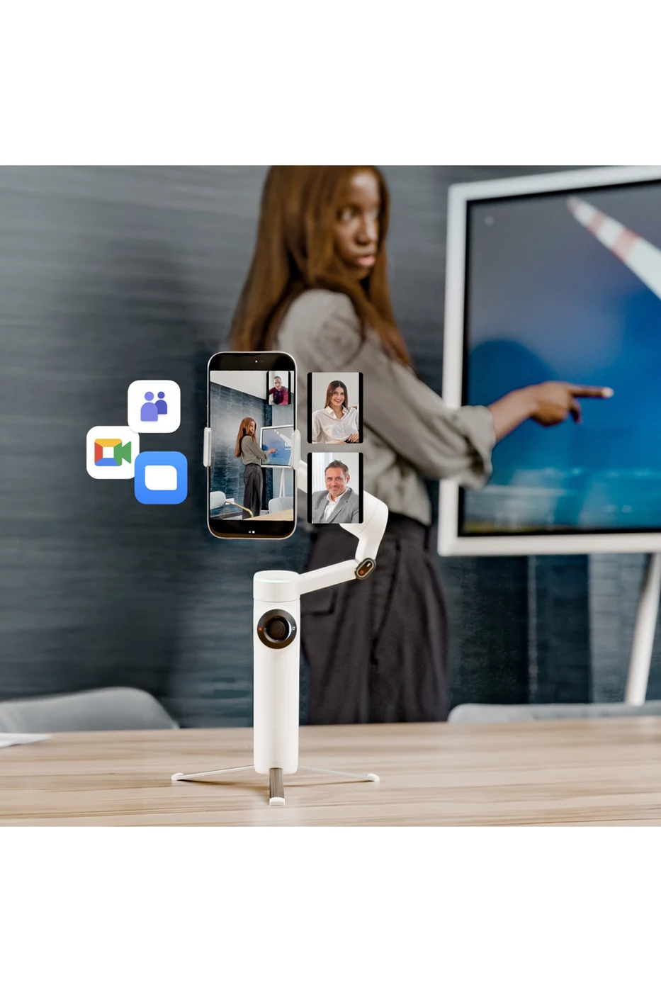 Insta360 Flow 2 Pro AI Takipçi Kiti Beyaz – 360° Takip, Find My, MagSafe, Sar... 7