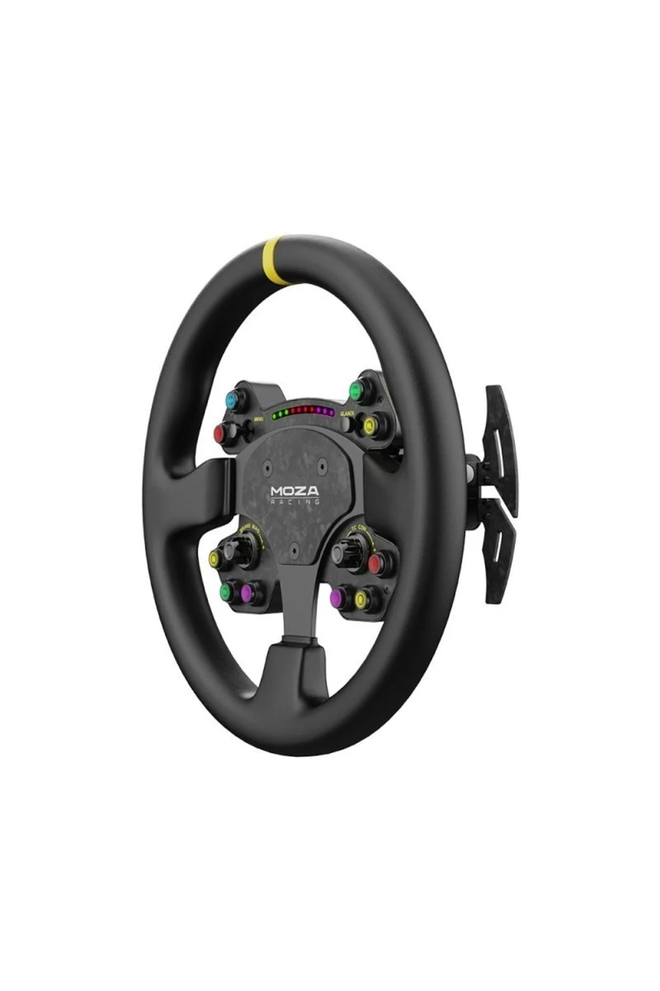 MOZA Racing RS V2 Steering Wheel Yuvarlak Deri Versiyon Direksiyon Simiti 4