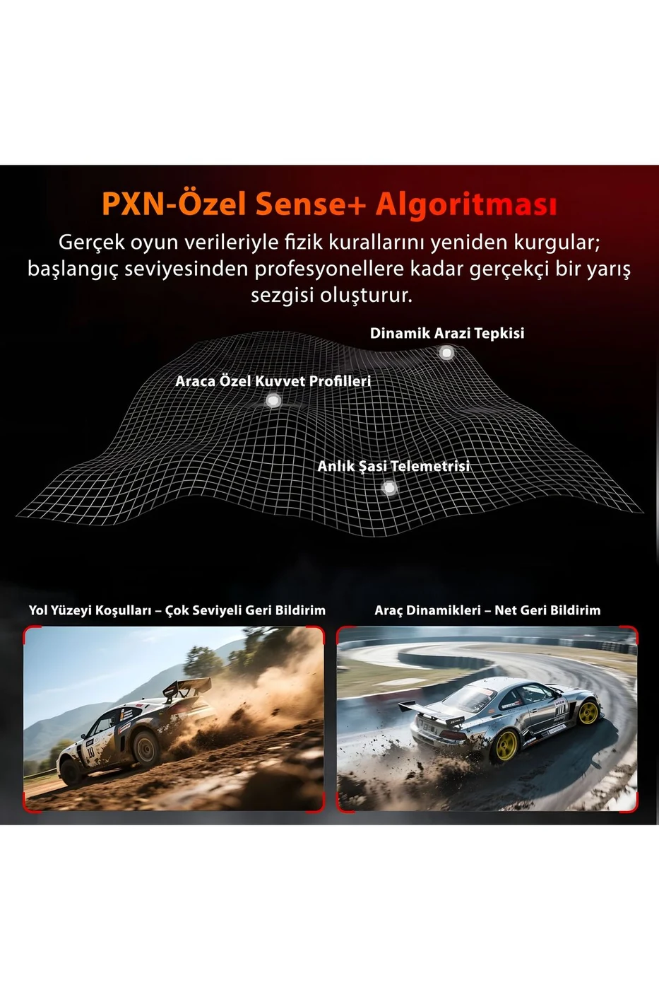 pxn VD6 Direct Drive Yarış Direksiyon Seti Bundle - 6Nm Servo Motor - PC ve L... 3