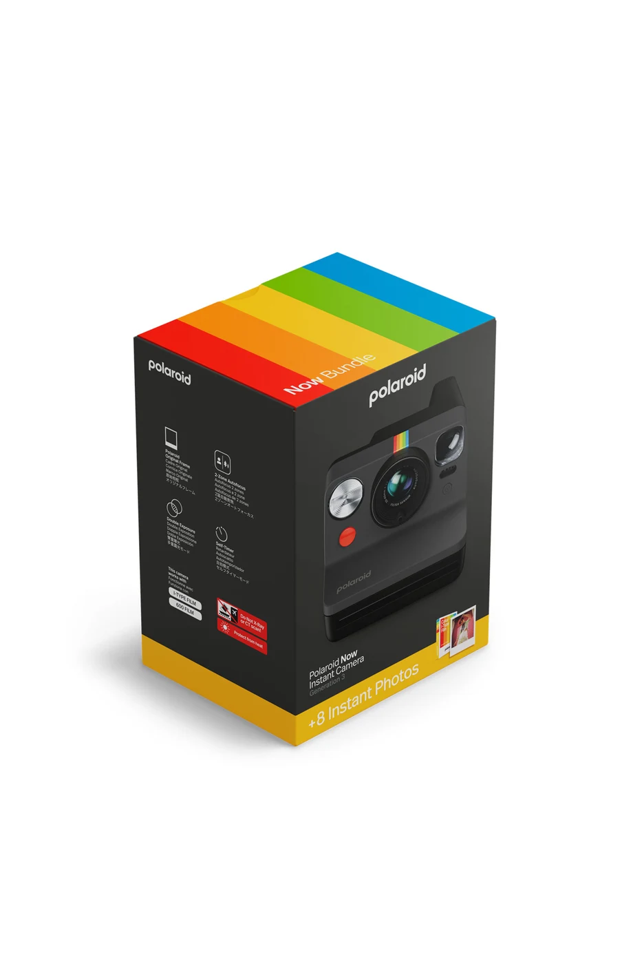 Polaroid Now Gen3 Kamera (Siyah) ve Renkli Film Paketi | Türkiye Karacasulu G... 2