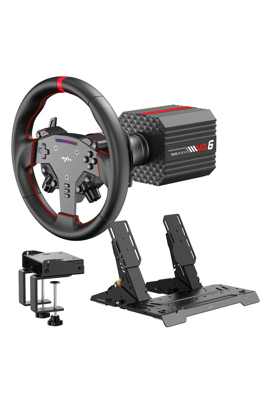 pxn VD6 Direct Drive Yarış Direksiyon Seti Bundle - 6Nm Servo Motor - PC ve L... 8
